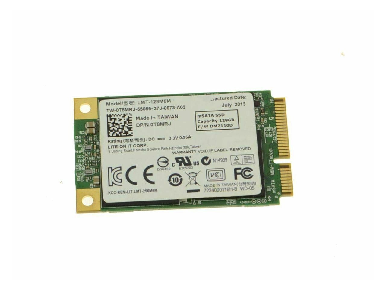 ✔️ DELL XPS 12 9Q33 mSATA SSD MINI PCIe 128GB LITE-ON LMT-128M6M T8MRJ 0T8MRJ