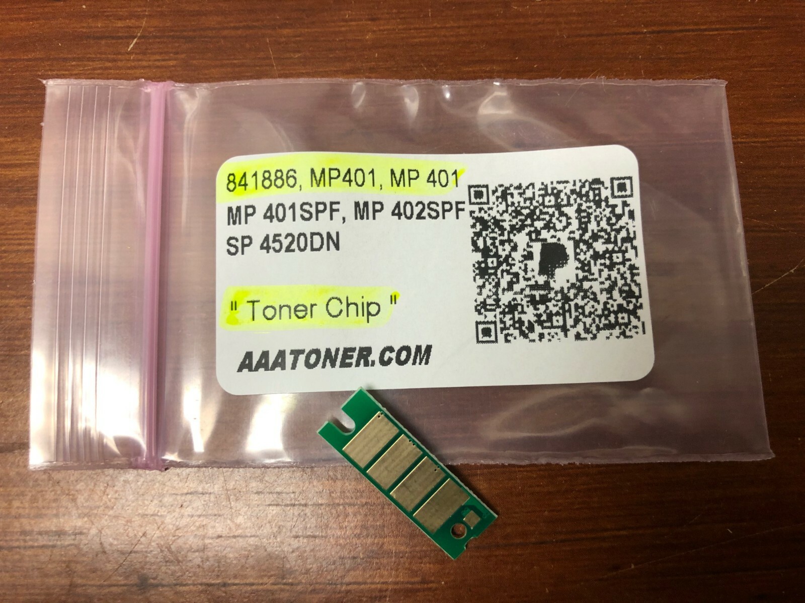 1 x Toner Chip for Ricoh MP 401SPF, MP 402SPF, SP 4520DN (MP 401, 841886) Refill