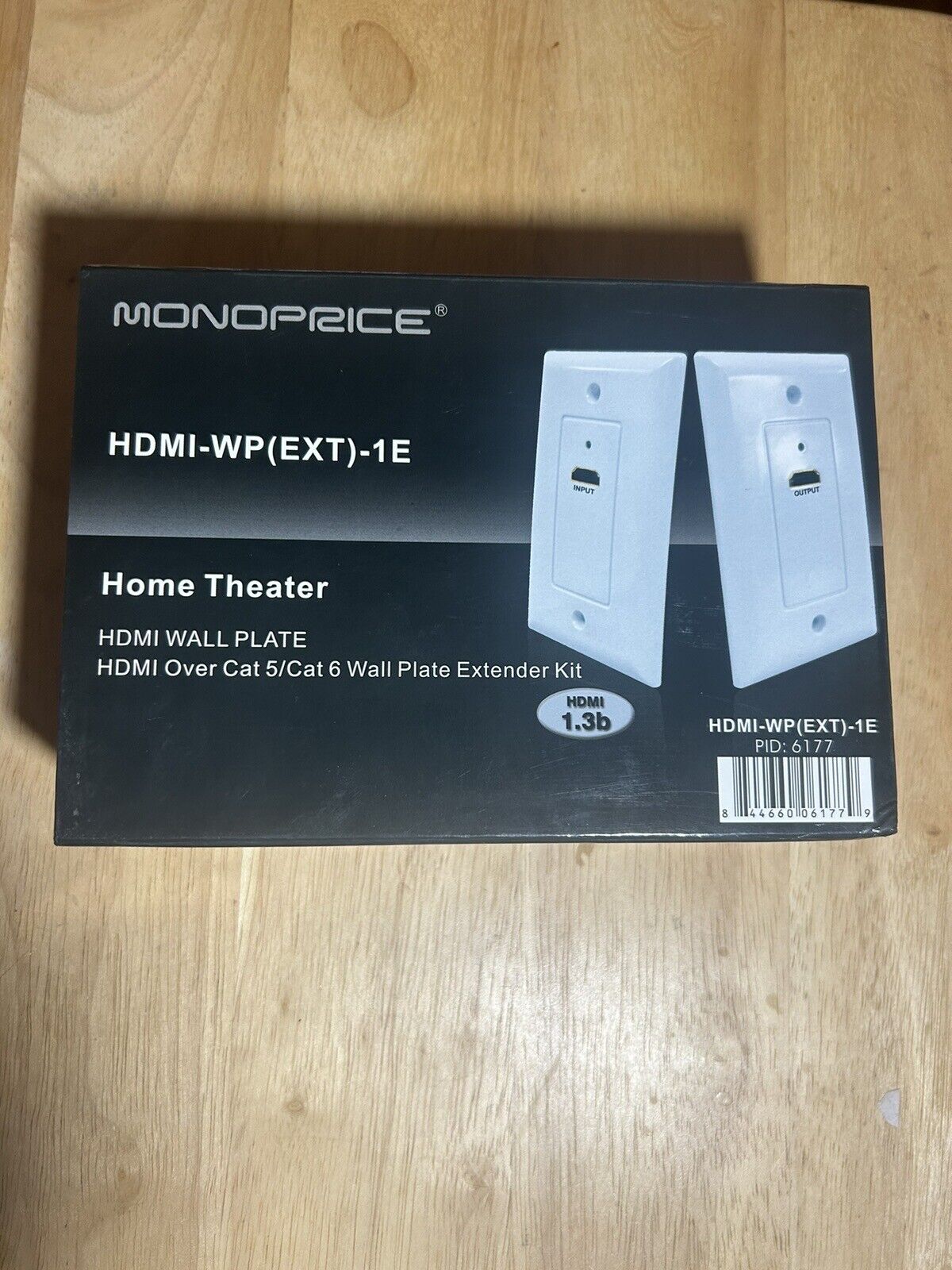 HDMI Wall Plate with built-in extender over CAT5e CAT6 cable