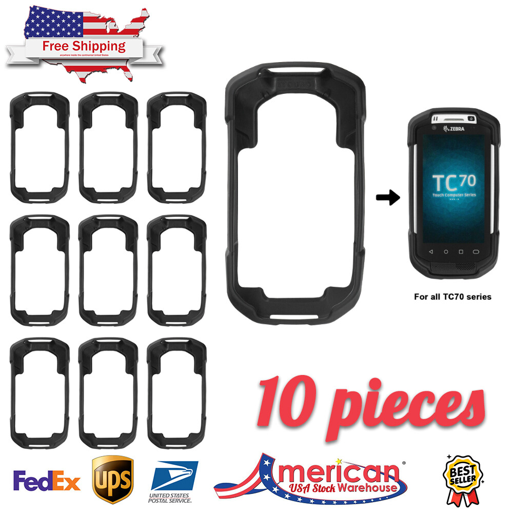 10pcs Protective Rubber case Cover Zebra  TC70 TC72 TC75 TC77 TC70X 75X