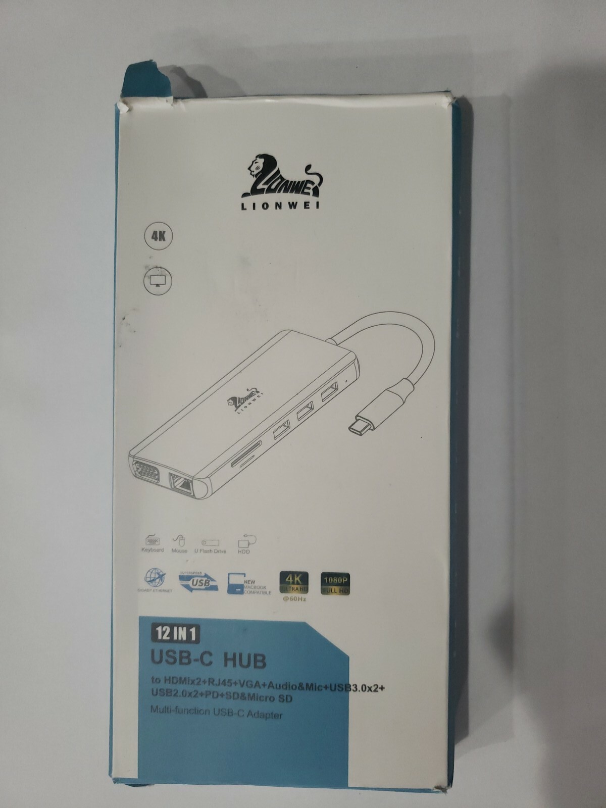 lionwei 12 in 1 Docking Station usb-c hub multi-function adapter
