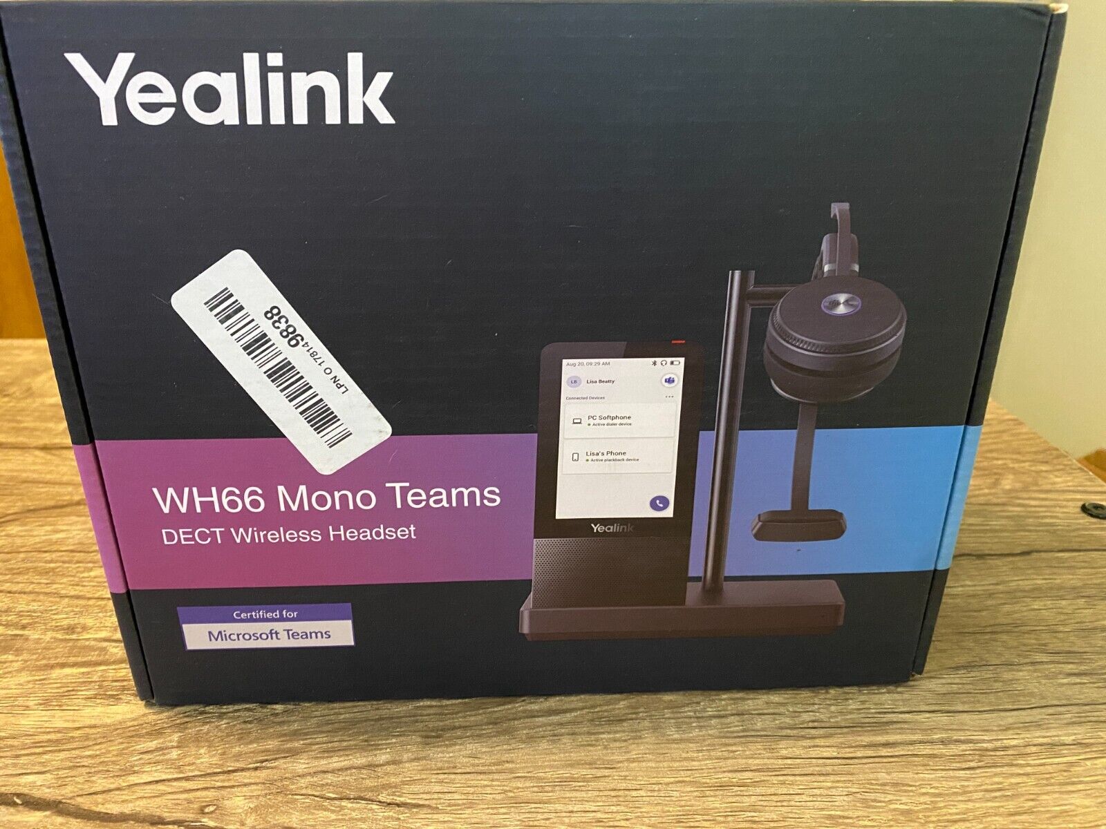 Yealink WH66 Mono Wireless Headset - Teams Optimized