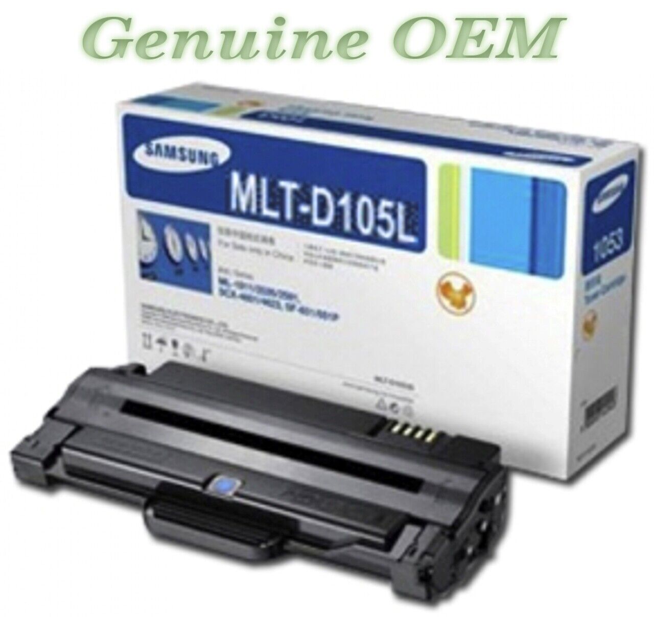 MLT-D105L/MLTD105L Original OEM Samsung D105L Toner Cartridge, Black High Yield