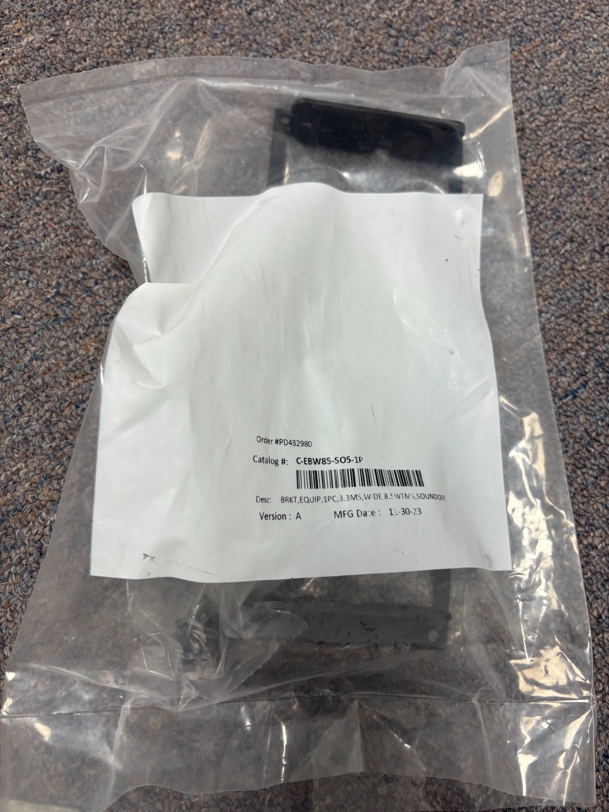 Havis  Console Equipment Bracket for 500 Series Soundoff Signal C-EBW85-SO5-1P