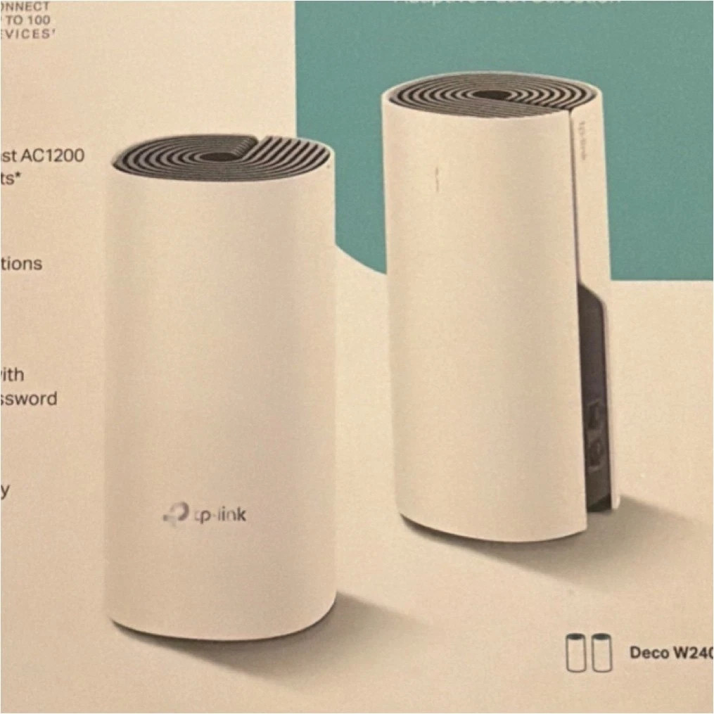 TP-Link Deco W2400 Mesh Whole Home Wi-Fi Router System Whole Home Coverage 2Pack