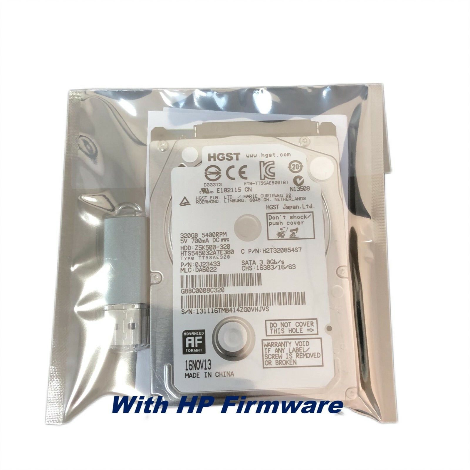 HDD CR650-67001 CR647-67018 Fit HP Designjet T790 T1300 PS Hard Disk Drive 320G