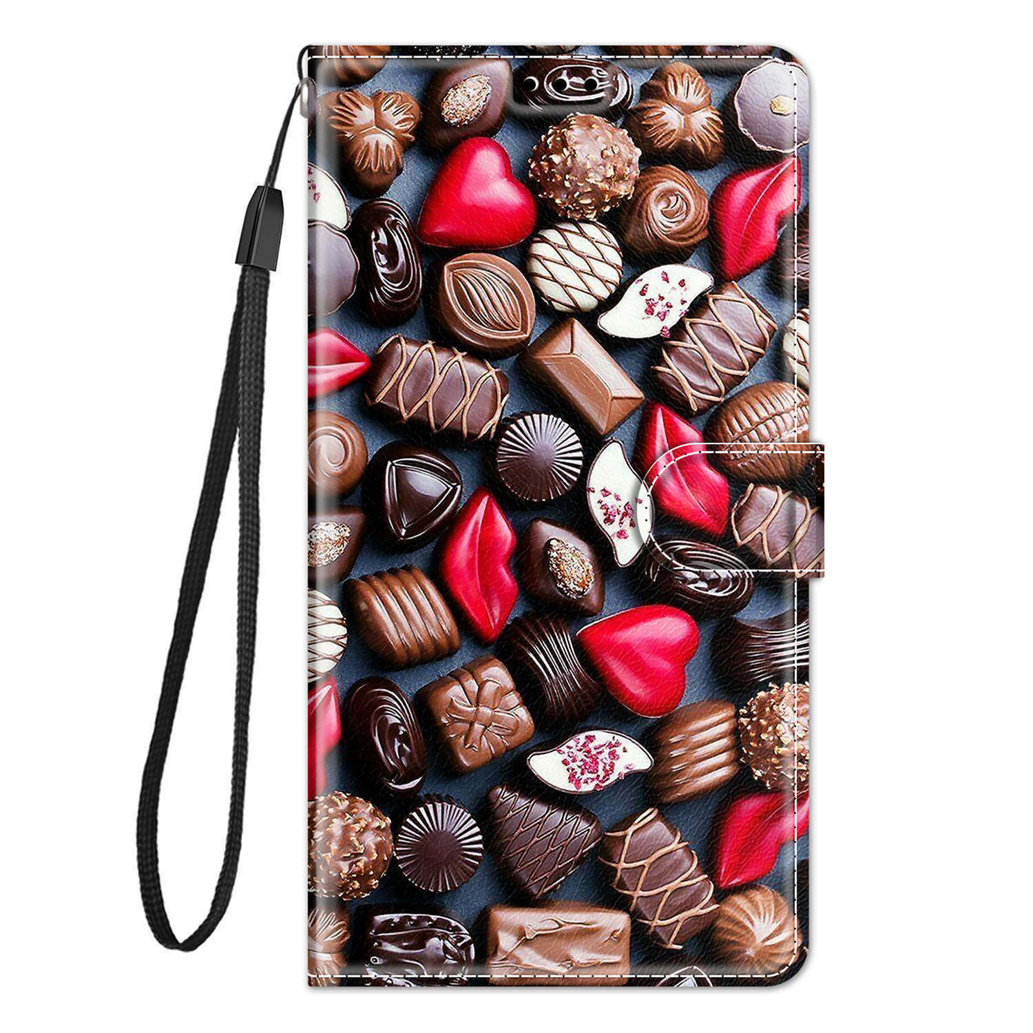 Flip Sunset Panda Cat Flower Wallet Cover Case For S25 Edge S24 S23 Ultra