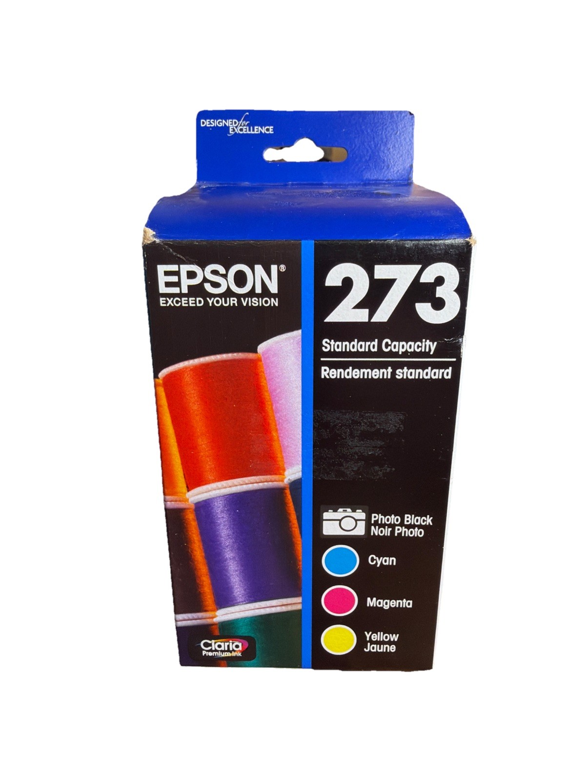 Genuine Epson 273 Ink Cartridges 4 Pack Combo Photo Black & Color Exp 2027