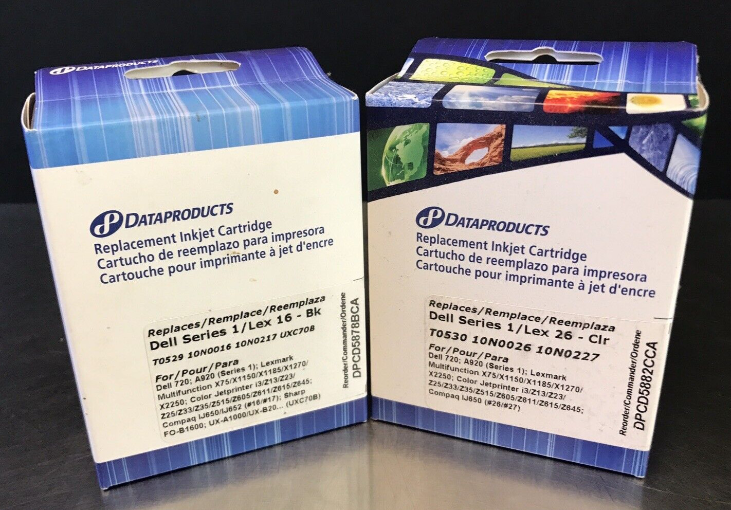 For Dell Series 1 and Lexmark 16 / 26 Black & Color Ink Set T0529 T0530 10N0016