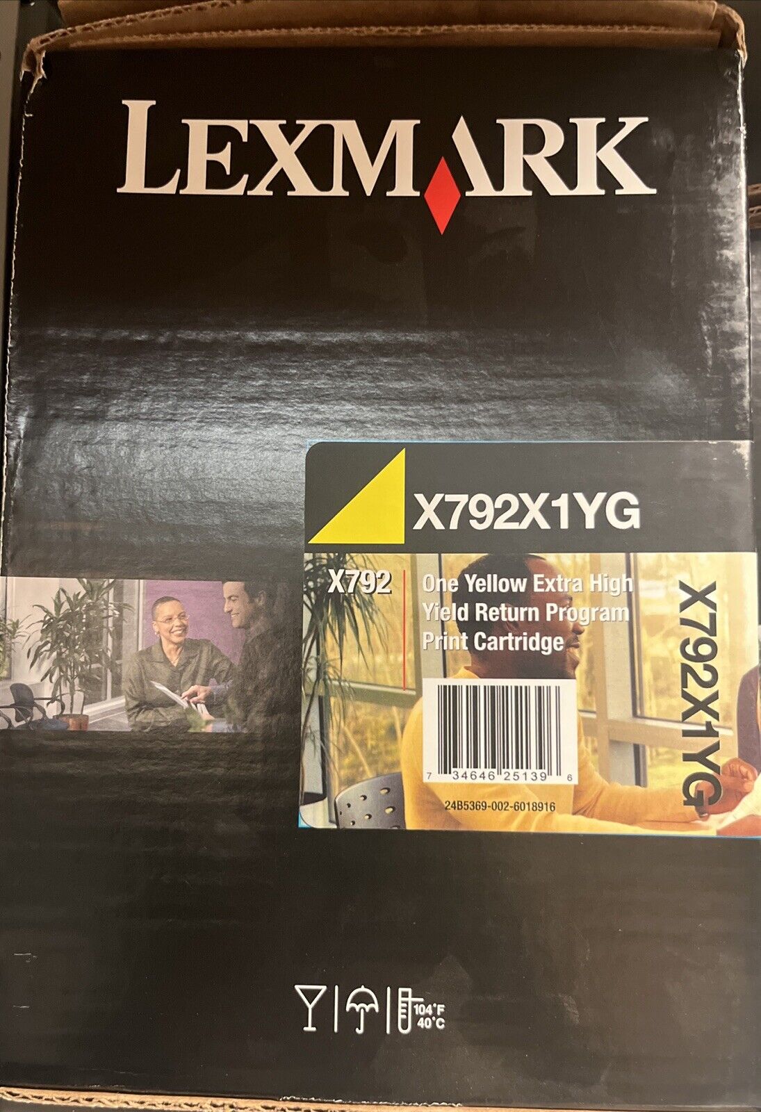 Genuine Lexmark X792 Yellow High Yield Toner Cartridge X792X1YG NEW SEALED