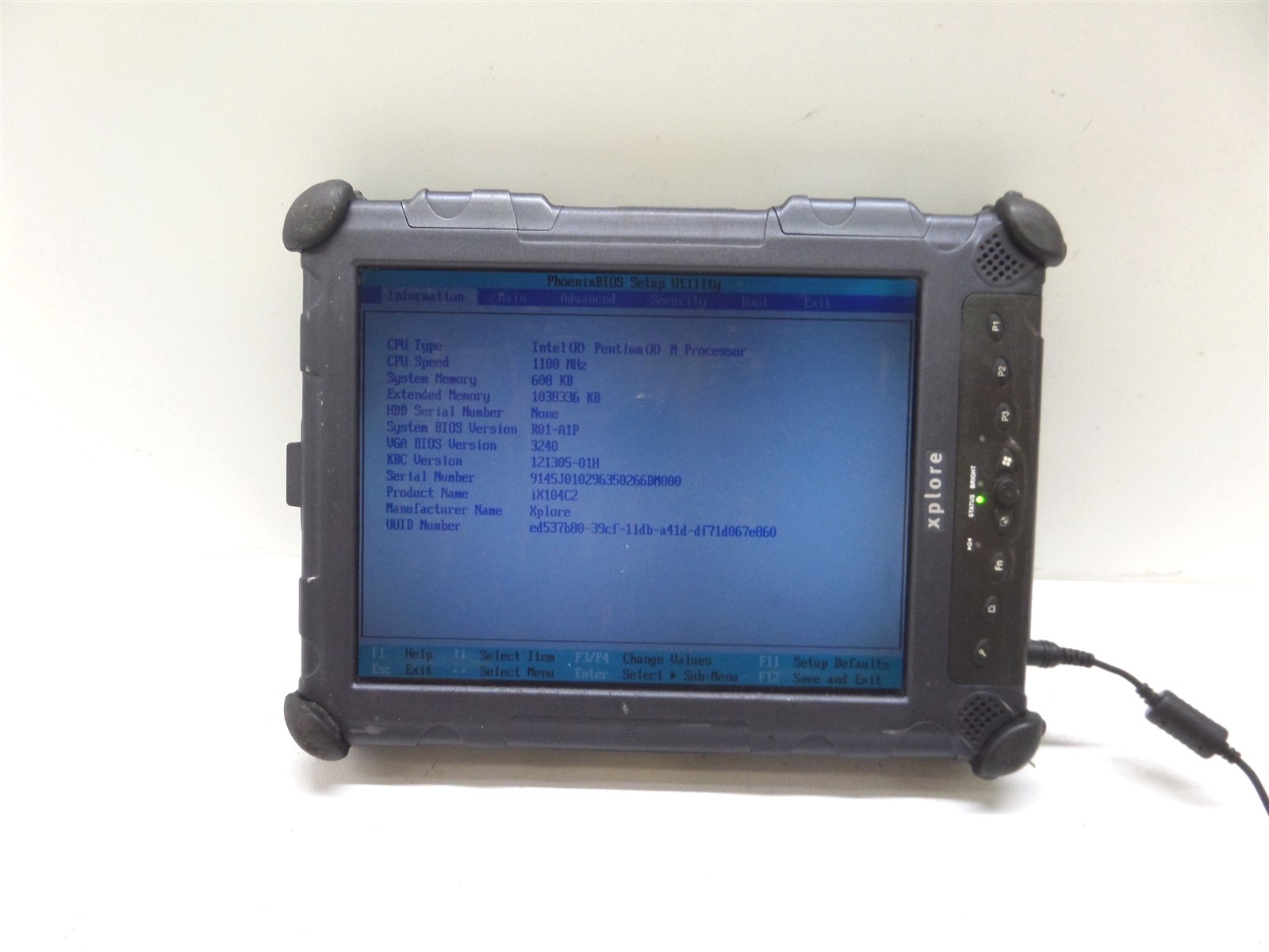 Xplore iX104C3 Rugged Dual Mode Tablet - No HDD