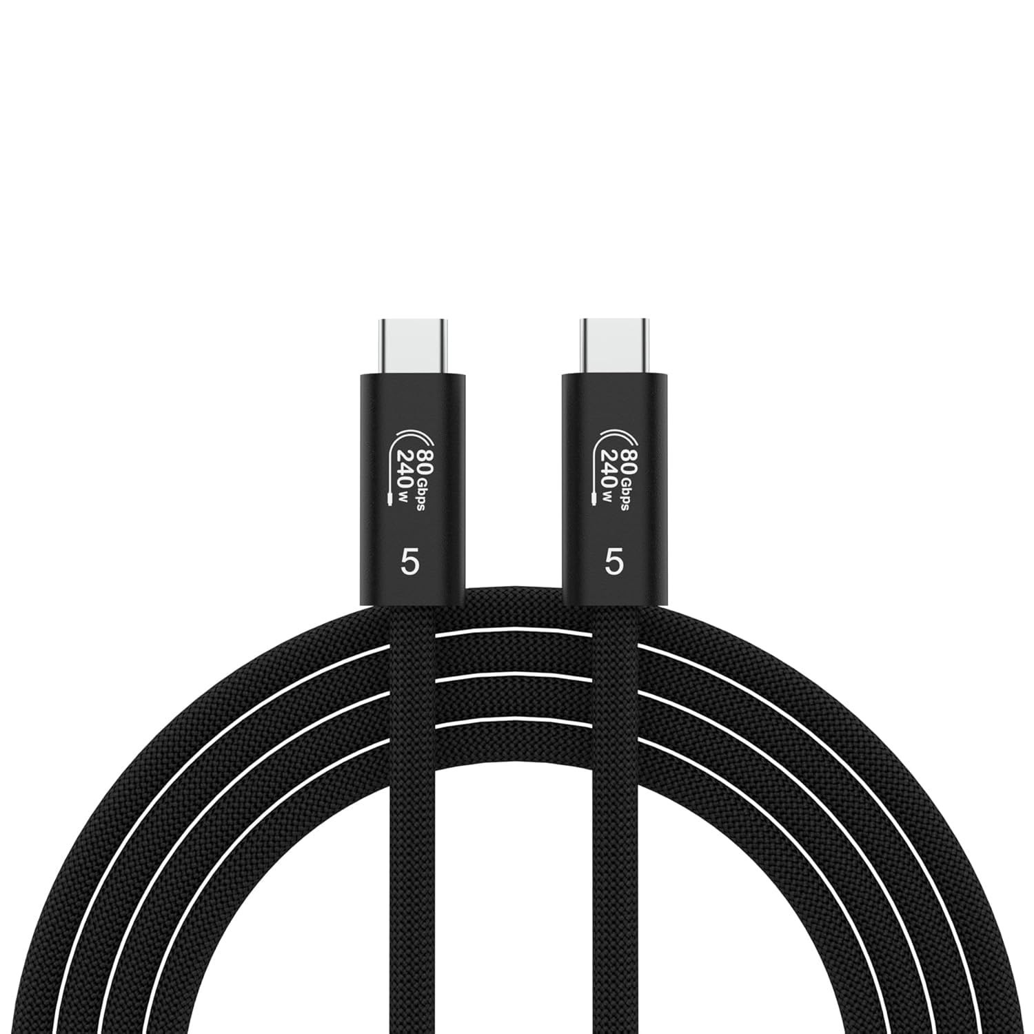 USB4 V2 Cable for Thunderbolt 5, USB C to USB C Cable 1.5FT