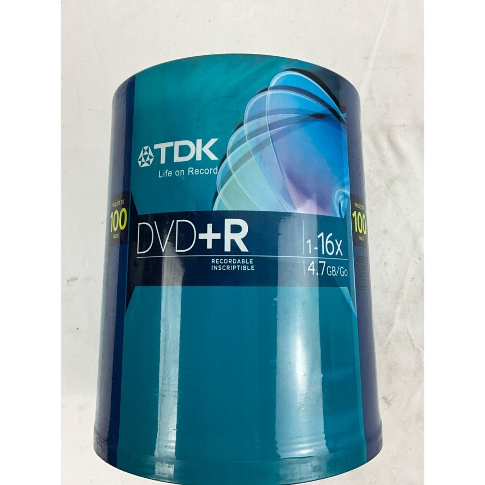 TDK 100 pack DVD+R 16X 4.7GB New Factory Sealed