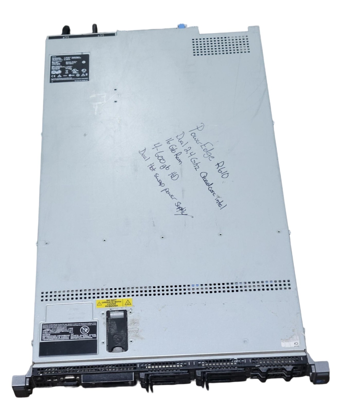 Dell Poweredge R610 E01S E01S001 2x Xeon 2.4 GHz Processors 16GB RAM
