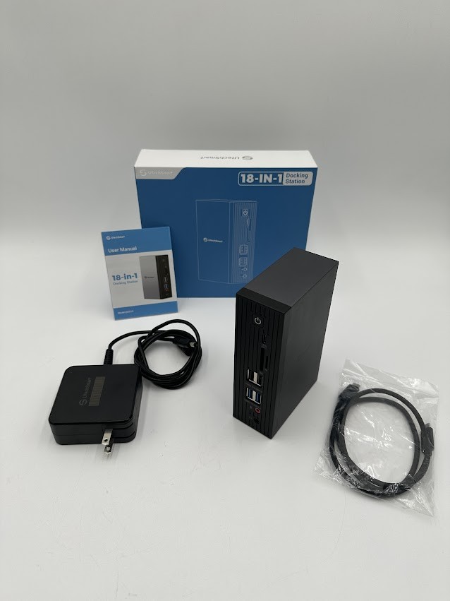 UtechSmart Docking Station 3 Monitors, 18 in 1 Docking Station 4K@60Hz for Th...