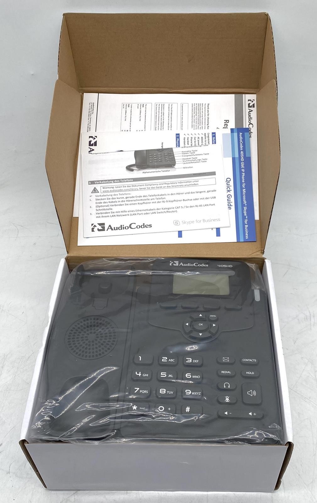 NEW AUDIOCODES 405HDG GGWV00597 IP DESKTOP PHONE