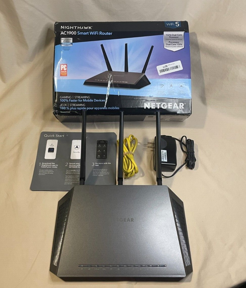 NEW Open Box- NETGEAR Nighthawk AC1900 Smart WiFi Router