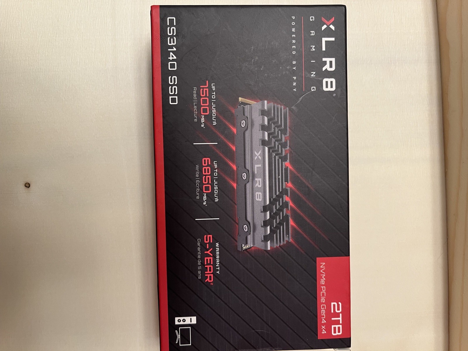 PNY XLR8 CS3140 2TB M.2 NVMe Internal SSD with Heatsink (M280CS3140HS-2TB-RB)