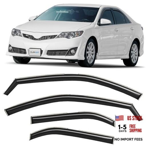 in-Channel Incredibly Durable Rain Guards for Toyota Camry For Camry 12-14