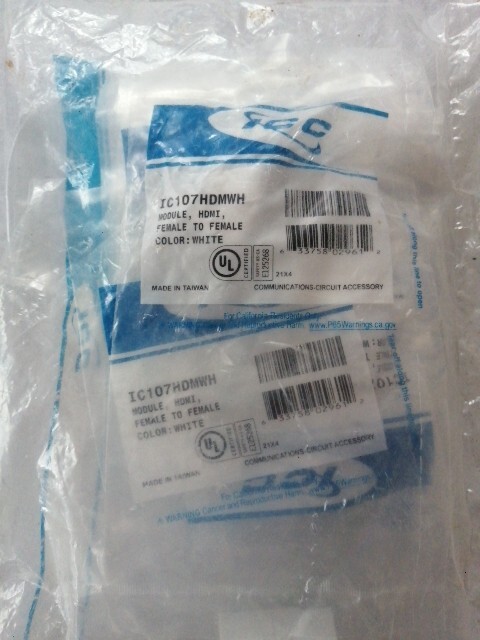 ICC IC107HDMWH  Female To Female Module Hdmi White X 10 NEW