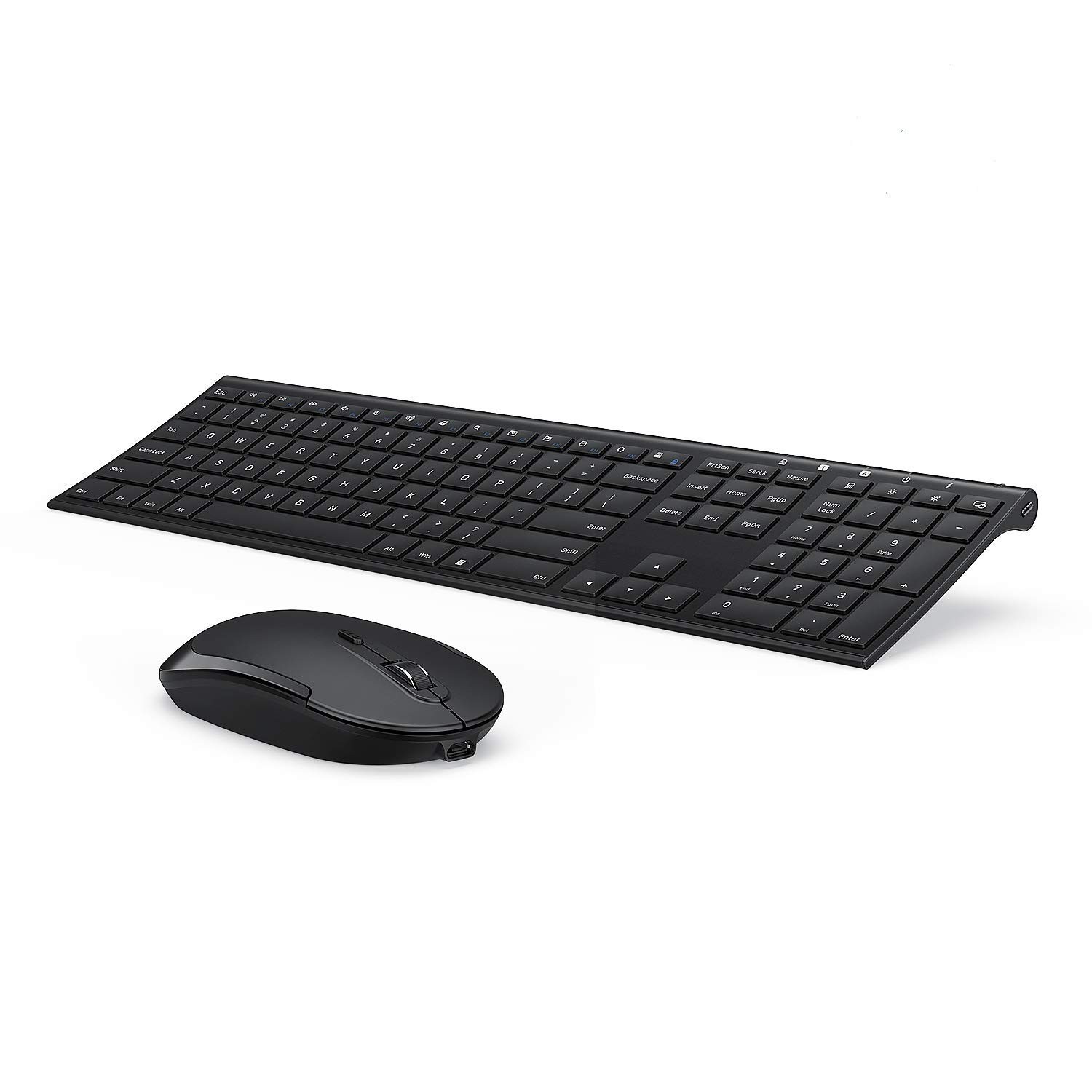 Vssoplor Wireless Keyboard and Mouse Set 2.4GHz, Rechargeable Model Vk15-3