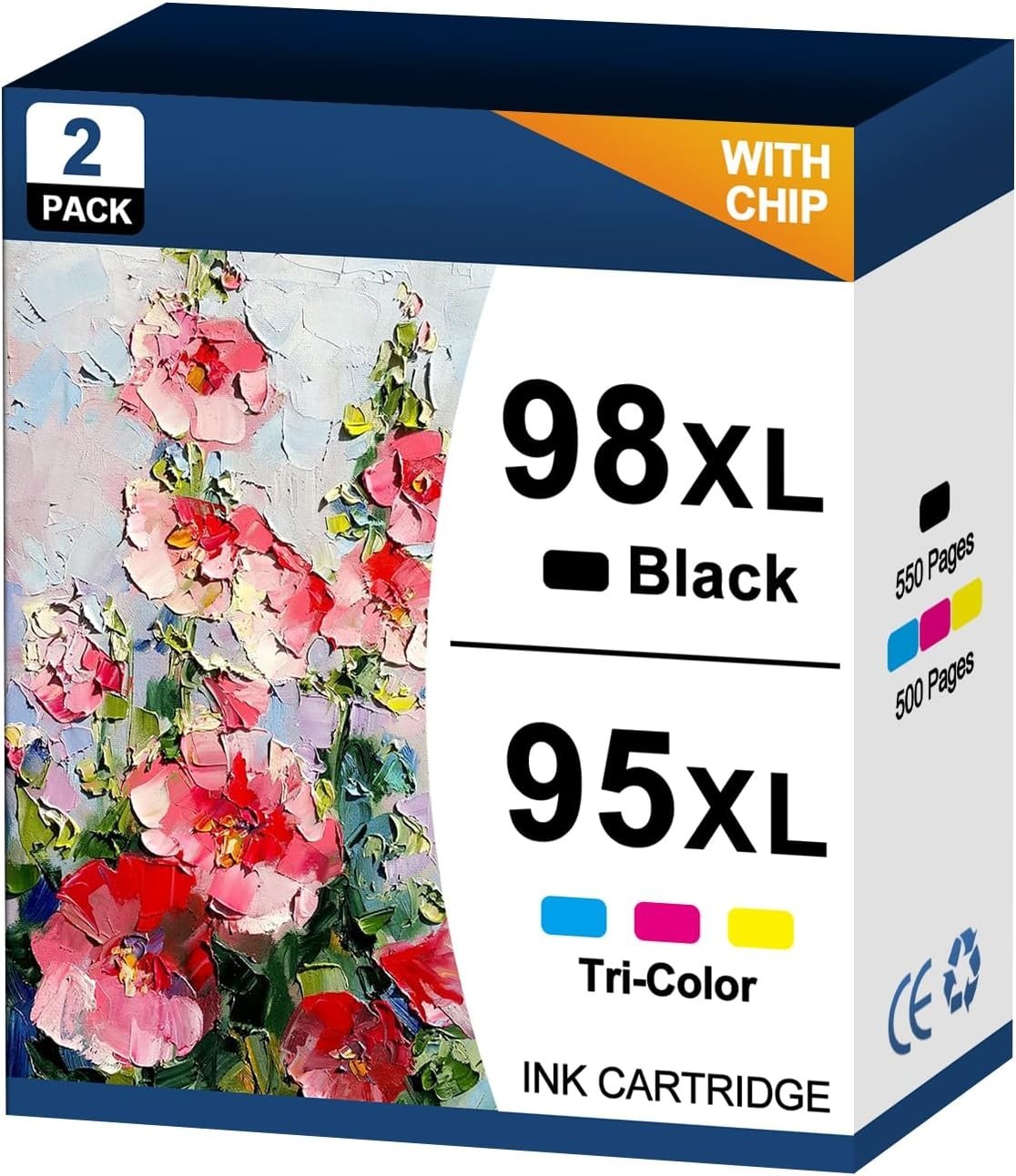 95xl 98xl Ink Cartridges Combo Pack Compatible for HP 95 98 Ink Replacement