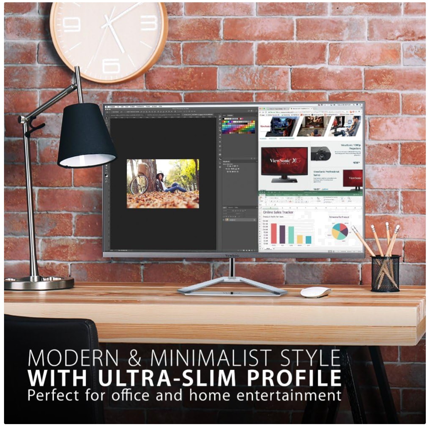 Sleek 32" Full HD Monitor with Ultra-Wide Viewing Angles