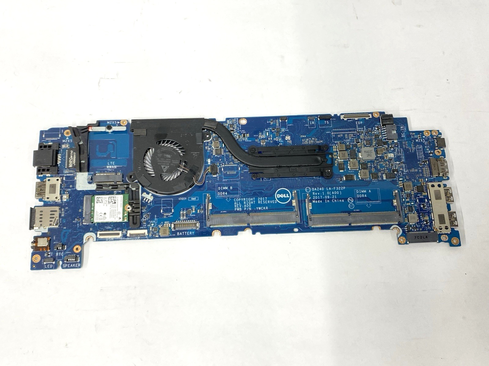 Dell Latitude 7490 Motherboard i5-8350U MP4DV 0MP4DV Tested Working