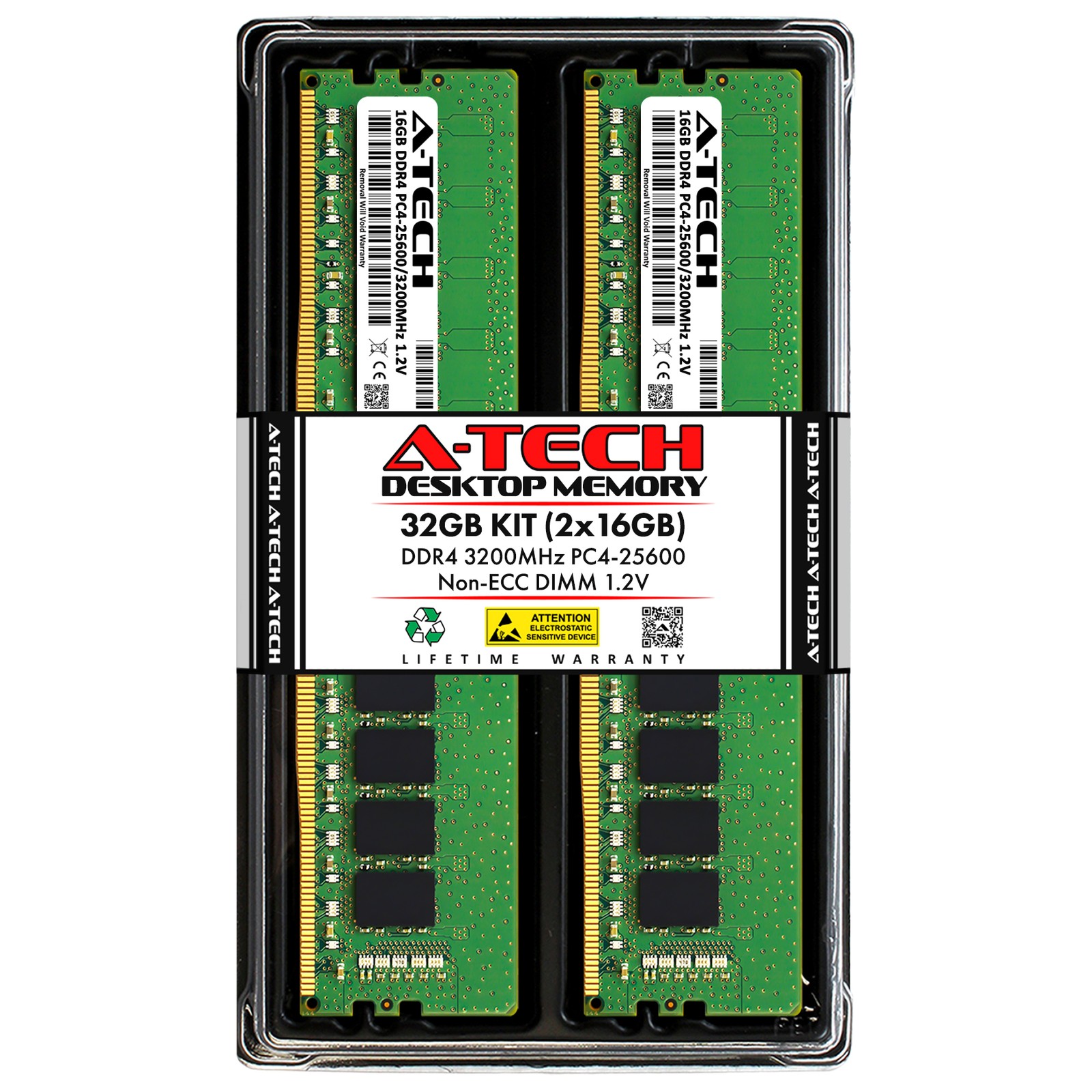 32GB 2x 16GB DDR4-3200 ASUS ROG Strix B550-F Gaming WiFi II Memory RAM