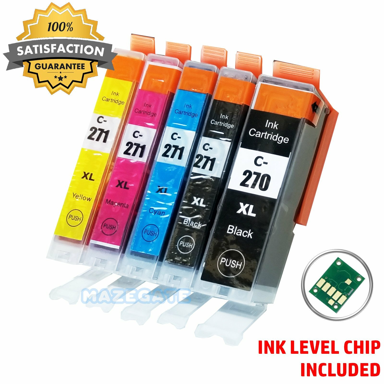 PGI-270XL CLI-271XL Ink Cartridges – High Yield Compatible Canon Pixma 5PK Set