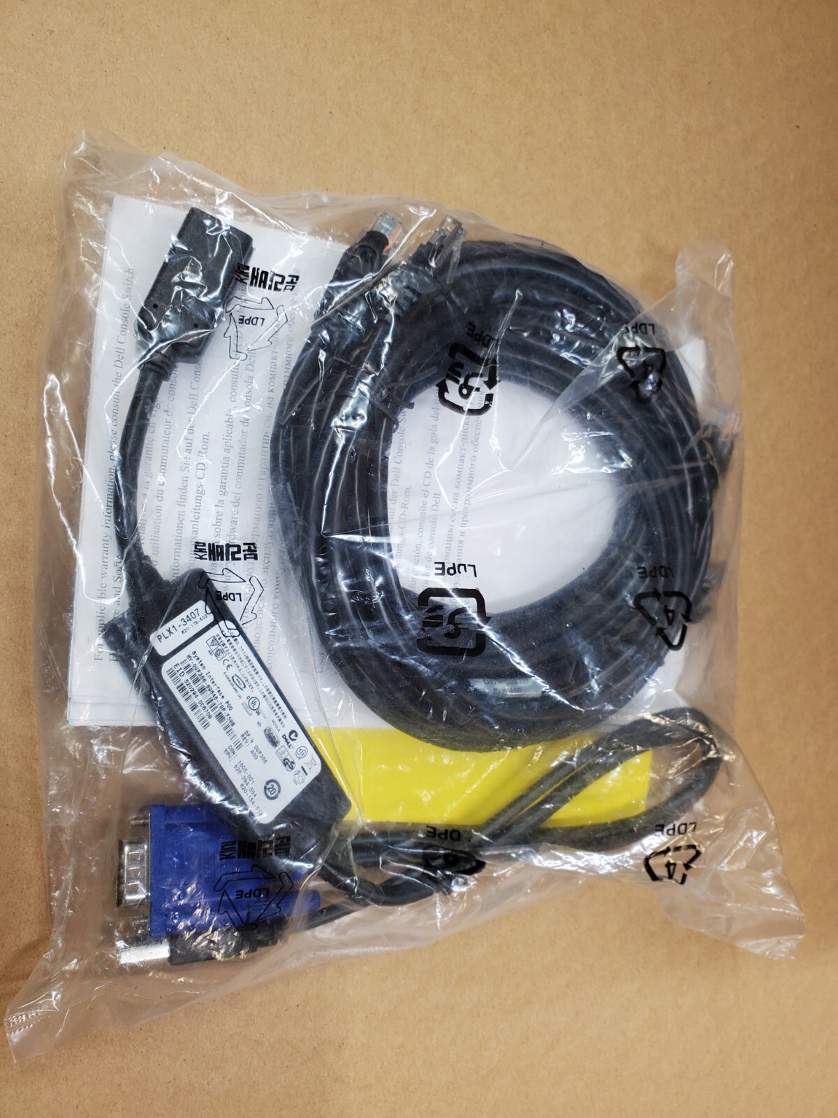 DELL POD SIP USB VGA KVM 0HG526 0UF366 0CU630 0K5GRD 09CKJ5 Switch Cable NEW