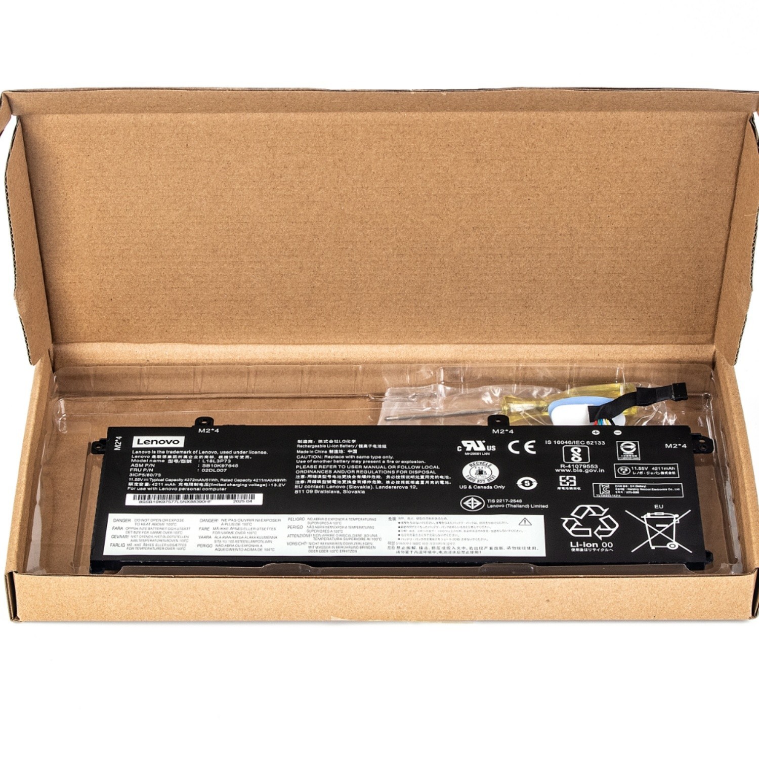Genuine L18L3P73 Battery For Lenovo ThinkPad T14 Gen1/Gen2 ThinkPad T490/T495 O