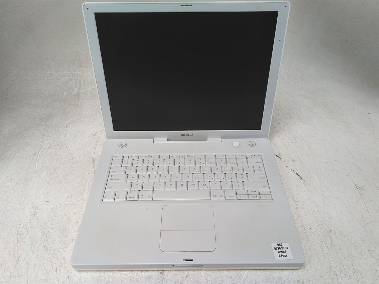 Apple iBook G4 2005 A1134 PowerPC G4 1.42GHz 512MB 60GB OSX Tiger NO PSU