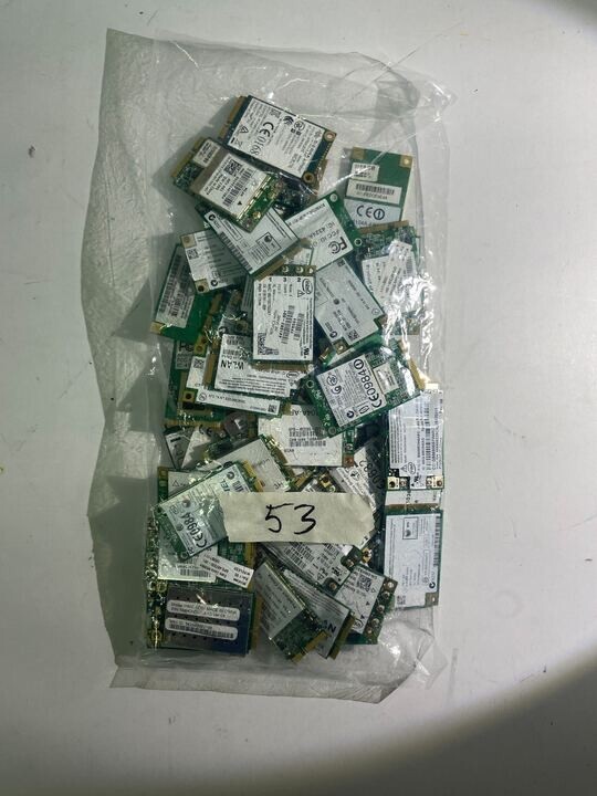 Lot of 53 Mixed Manufactuers/Models Wifi Wireless Cards