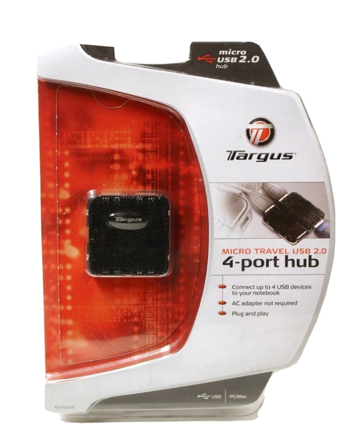 Targus ACH63US Micro Travel USB 2.0 4-Port Hub