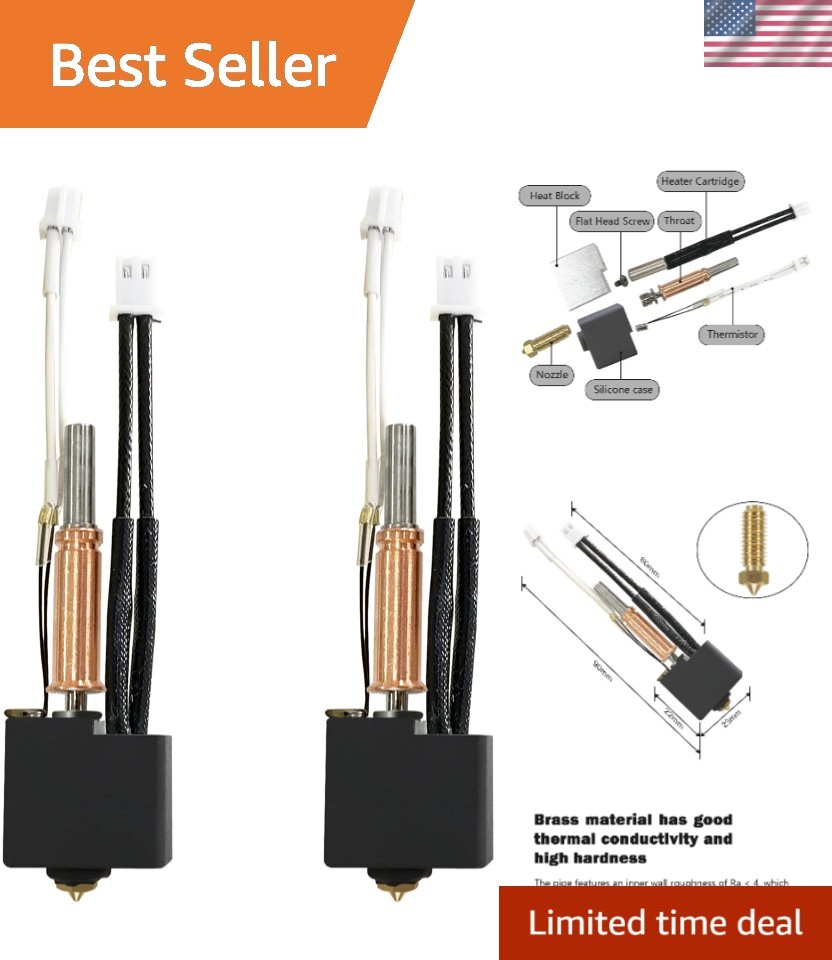 Dual Pack Hot End for Kobra 3/Kobra 3 V2 - Easy Installation & Durable
