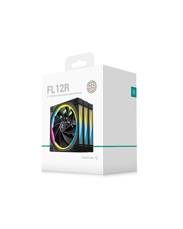 DeepCool FL12R 3-Pack 120mm Reverse Fan ARGB White PWM
