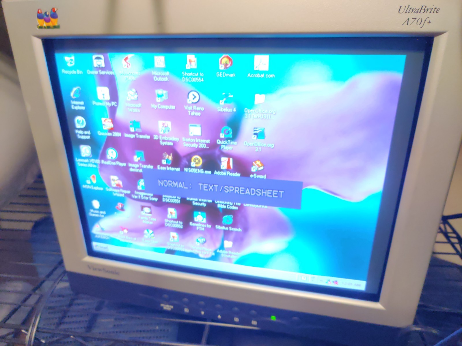 Viewsonic A70F+ 17" UltraBrite CRT Monitor Tested Working No Stand