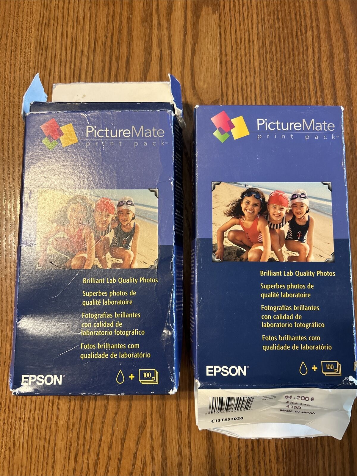 2 Epson  Picture Mate Print Pack T5570 100 Pack Expired 04/2006  factory sealed