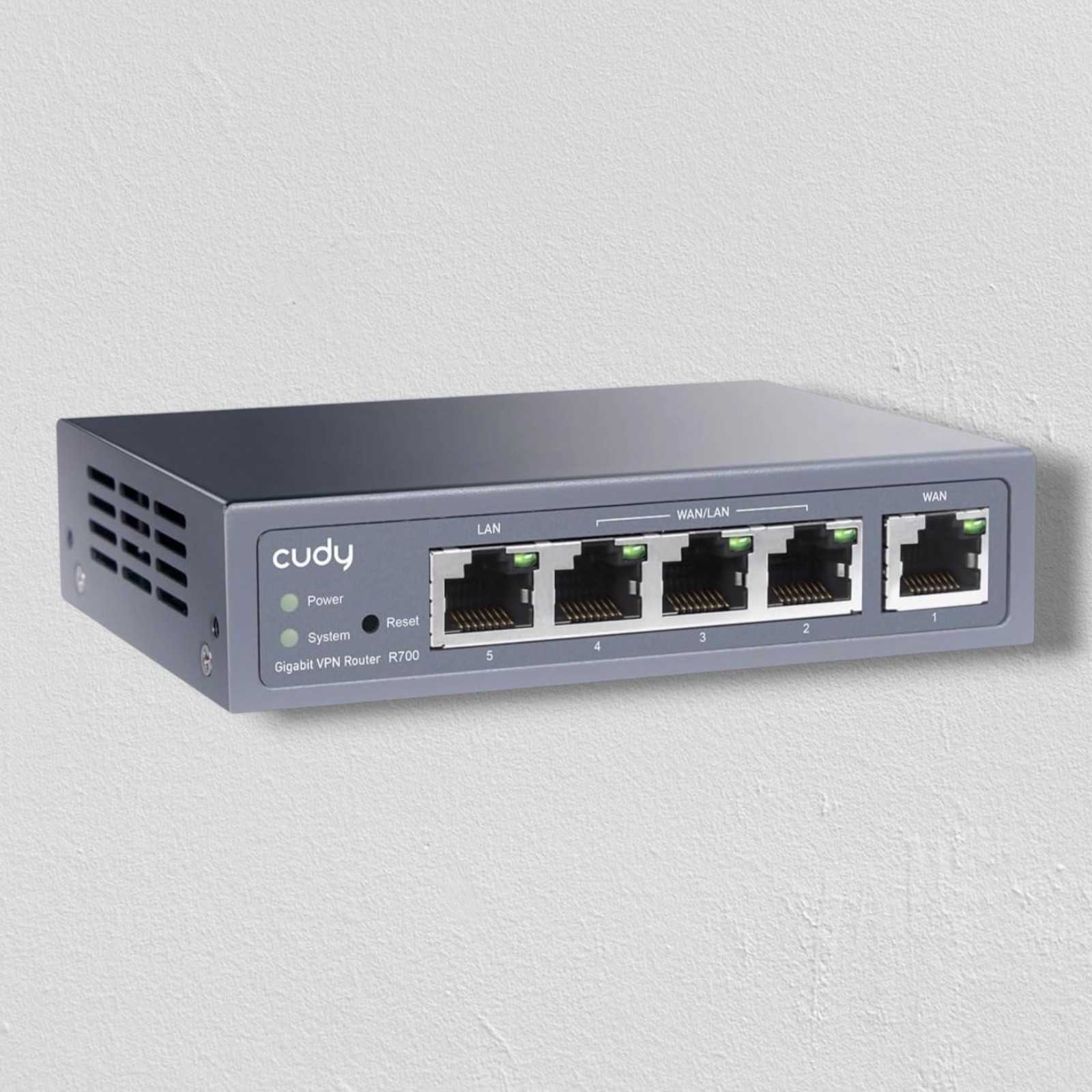 Gigabit Multi-WAN VPN Router, 4 WAN Ports, SMB, Load Balance, WireGuard OpenV...