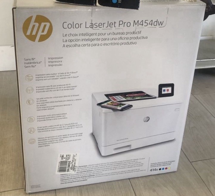 Brand New HP LaserJet Pro M454dw Standard Laser Printer White