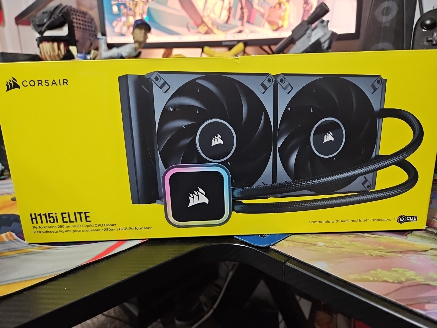 Corsair iCUE H115i RGB Elite Liquid CPU Cooler (OPEN BOX, NEVER USED, COMPLETE.)
