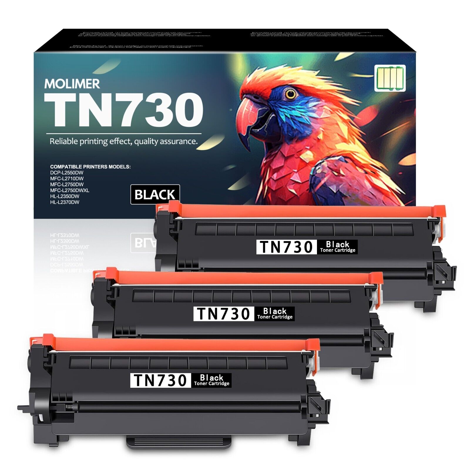 High Yield TN730 Toner Replacement for Brother TN760 TN730 Toner HL-L2370DW