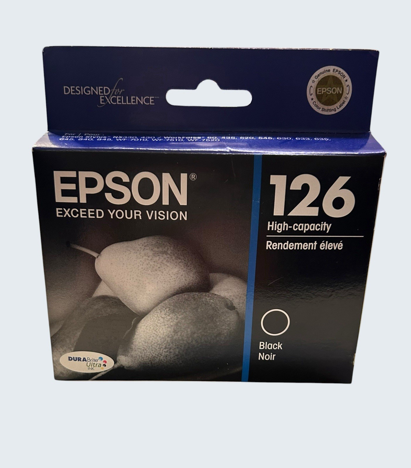 EPSON 126 DURABrite Ultra Genuine Ink HIGH Capacity Black NEW SEALED EXP