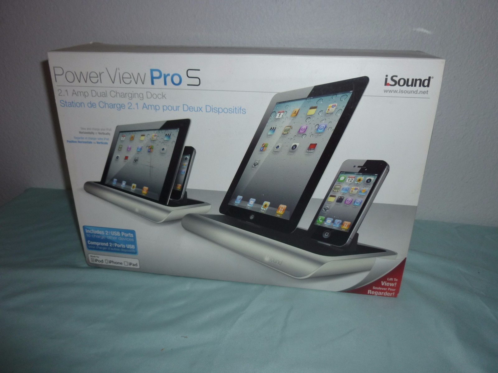 iSOUND 4592 Power View Pro S older iPad iPhone iPod Dock/Charger