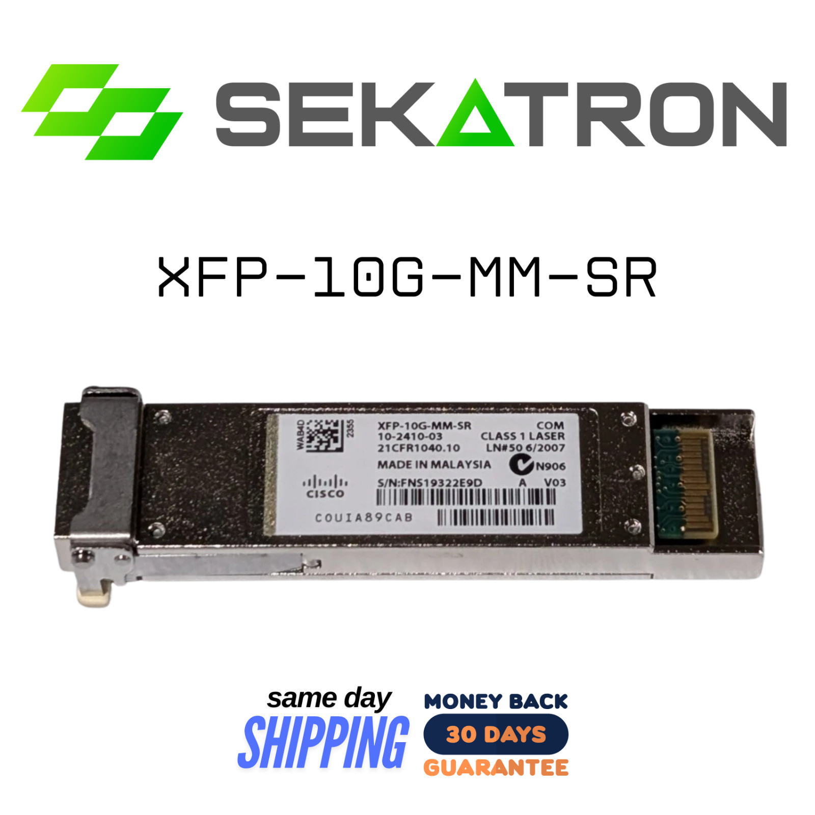📡 XFP-10G-MM-SR • 10GBase-SR XFP • Used / Tested • ⚡Fast Shipping