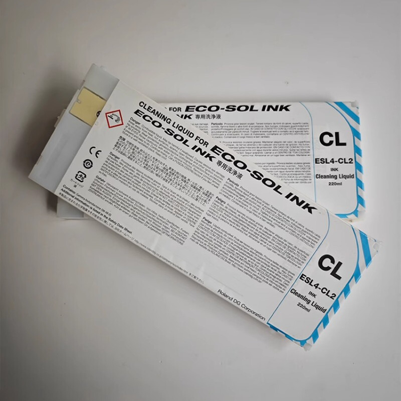2PC Original Roland ESL4-CL2 Ink Cleaning Liquid For ECO-SOL INK 220ML