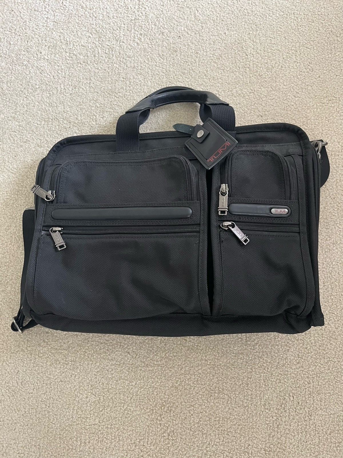 Tumi Alpha T-Pass Expandable Laptop Brief Black