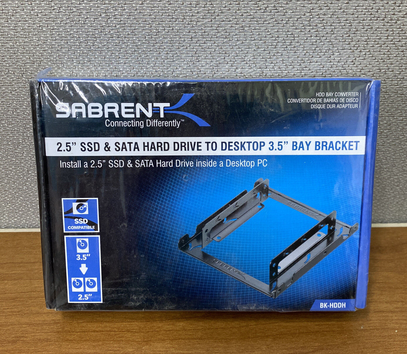 SABRENT 2.5" SSD & SATA HARD DRIVE TO DESKTOP 3.5" BAY BRACKET - UNOPENED BOX