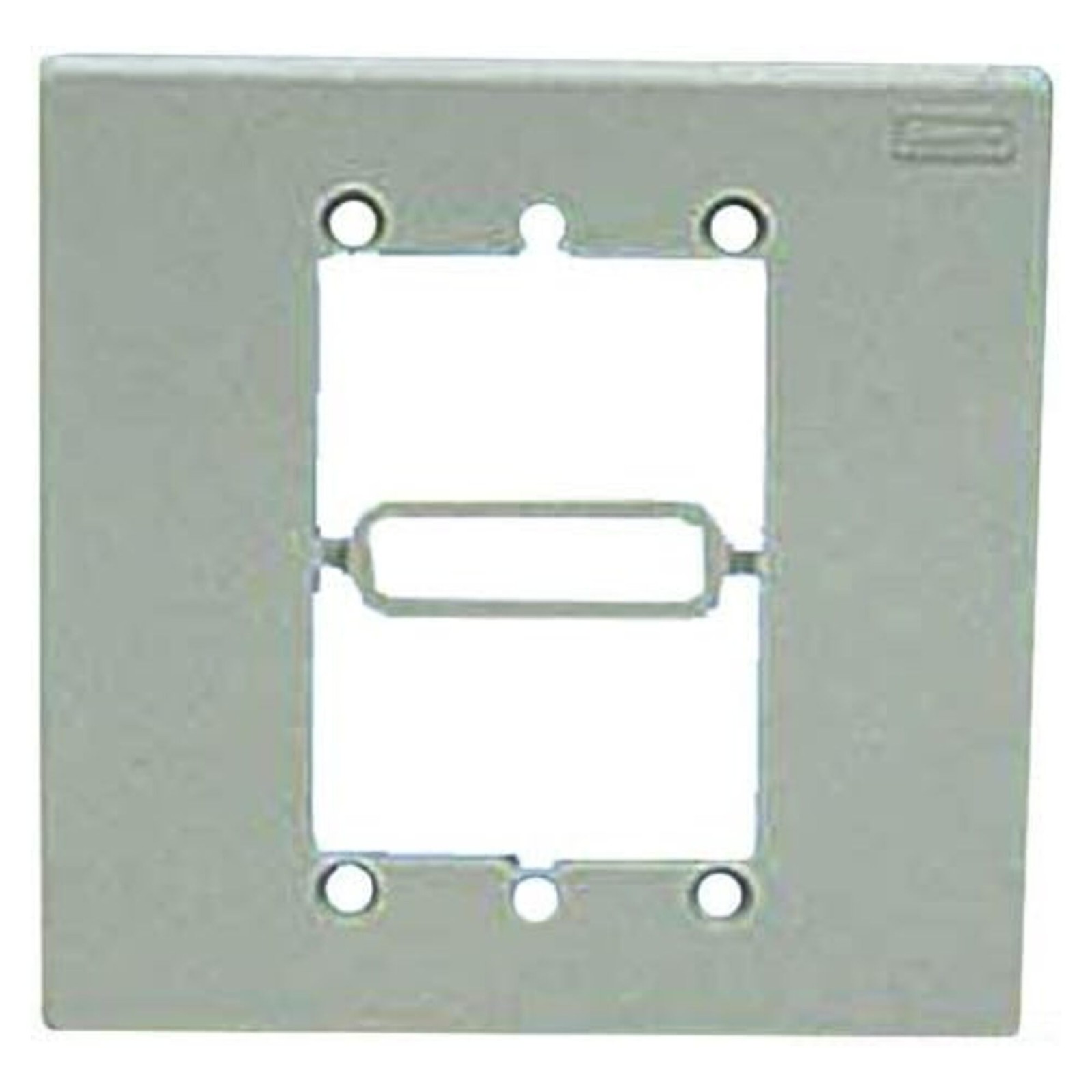 Panduit - MIWBAWH - Panduit Wall adapter, reduces double gang opening to single